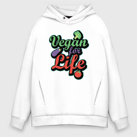 Мужское худи Oversize хлопок с принтом Vegan For Life в Тюмени, френч-терри — 70% хлопок, 30% полиэстер. Мягкий теплый начес внутри —100% хлопок | боковые карманы, эластичные манжеты и нижняя кромка, капюшон на магнитной кнопке | green | greenpeace | nature | sport | vegan | yoga | веган | вегетарианец | гринпис | еда | животные | жизнь | здоровье | зеленый | йога | мир | овощи | пища | планета | природа | растение | спорт | тело | фрукты