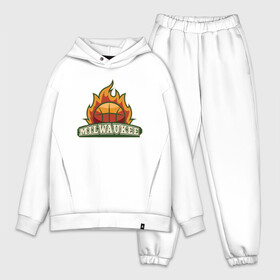 Мужской костюм хлопок OVERSIZE с принтом Milwaukee Fire в Тюмени,  |  | antetokounmpo | basketball | bucks | giannis | milwaukee | mvp | nba | sport | streetball | адетокумбо | бакс | баскетбол | игра | милуоки | мяч | нба | олень | спорт | стритбол | тренер | чемпион | янис