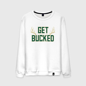 Мужской свитшот хлопок с принтом Get Bucked в Тюмени, 100% хлопок |  | antetokounmpo | basketball | bucks | giannis | milwaukee | mvp | nba | sport | streetball | адетокумбо | бакс | баскетбол | игра | милуоки | мяч | нба | олень | спорт | стритбол | тренер | чемпион | янис