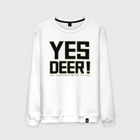 Мужской свитшот хлопок с принтом Yes Deer! в Тюмени, 100% хлопок |  | antetokounmpo | basketball | bucks | giannis | milwaukee | mvp | nba | sport | streetball | адетокумбо | бакс | баскетбол | игра | милуоки | мяч | нба | олень | спорт | стритбол | тренер | чемпион | янис