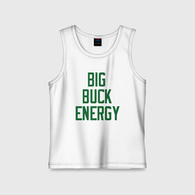 Детская майка хлопок с принтом Big Buck Energy в Тюмени,  |  | antetokounmpo | basketball | bucks | giannis | milwaukee | mvp | nba | sport | streetball | адетокумбо | бакс | баскетбол | игра | милуоки | мяч | нба | олень | спорт | стритбол | тренер | чемпион | янис