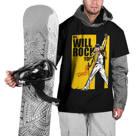 Накидка на куртку 3D с принтом We will rock you в Тюмени, 100% полиэстер |  | Тематика изображения на принте: alternative | metall | music | queen | qween | rock | альтернатива | квин | куин | металл | музыка | рок | фредди меркьюри