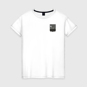 Женская футболка хлопок с принтом Герб города Тленск в Тюмени, 100% хлопок | прямой крой, круглый вырез горловины, длина до линии бедер, слегка спущенное плечо | бзсхднст | герб | сувенир | тлен | туризм