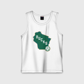 Детская майка хлопок с принтом Bucks Map в Тюмени,  |  | antetokounmpo | basketball | bucks | giannis | milwaukee | mvp | nba | sport | streetball | адетокумбо | бакс | баскетбол | игра | милуоки | мяч | нба | олень | спорт | стритбол | тренер | чемпион | янис