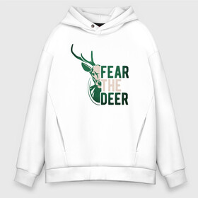 Мужское худи Oversize хлопок с принтом Fear The Deer в Тюмени, френч-терри — 70% хлопок, 30% полиэстер. Мягкий теплый начес внутри —100% хлопок | боковые карманы, эластичные манжеты и нижняя кромка, капюшон на магнитной кнопке | Тематика изображения на принте: antetokounmpo | basketball | bucks | giannis | milwaukee | mvp | nba | sport | streetball | адетокумбо | бакс | баскетбол | игра | милуоки | мяч | нба | олень | спорт | стритбол | тренер | чемпион | янис