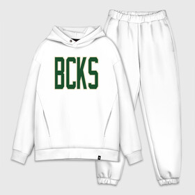 Мужской костюм хлопок OVERSIZE с принтом BCKS (Bucks) в Тюмени,  |  | antetokounmpo | basketball | bucks | giannis | milwaukee | mvp | nba | sport | streetball | адетокумбо | бакс | баскетбол | игра | милуоки | мяч | нба | олень | спорт | стритбол | тренер | чемпион | янис