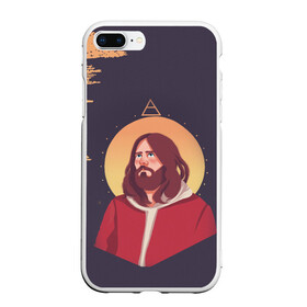 Чехол для iPhone 7Plus/8 Plus матовый с принтом Jared Leto | 30 SECONDS TO MARS (Z) в Тюмени, Силикон | Область печати: задняя сторона чехла, без боковых панелей | 30 seconds to mars | 30 секунд | 30 секунд до марса | jared joseph leto | jared leto | rock | джаред лето | музыка | песни | рок