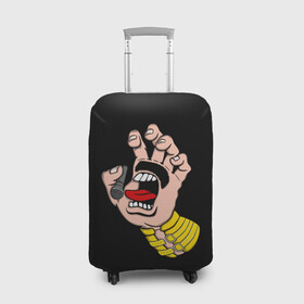 Чехол для чемодана 3D с принтом Рука Меркьюри в Тюмени, 86% полиэфир, 14% спандекс | двустороннее нанесение принта, прорези для ручек и колес | alternative | metall | music | queen | qween | rock | альтернатива | квин | куин | металл | музыка | рок | фредди меркьюри