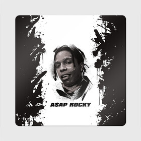 Магнит виниловый Квадрат с принтом АСАП | ASAP ROCKY (Z) в Тюмени, полимерный материал с магнитным слоем | размер 9*9 см, закругленные углы | Тематика изображения на принте: america | asap | asap rocky | black rap | music | rap | raper | testing | usa | америка | асап | асап роки | зарубежная музыка | музыка | музыкант | реп | репер | сша | тестин | черный реп