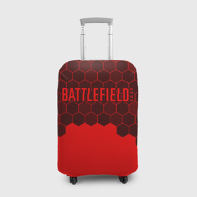 Чехол для чемодана 3D с принтом Battlefield 2042 - Hexagon в Тюмени, 86% полиэфир, 14% спандекс | двустороннее нанесение принта, прорези для ручек и колес | 2042 | battle | battlefield | fps | game | games | logo | portal | royale | shooter | батлфилд | битва | игра | игры | королевская | лого | портал | соты | шутер