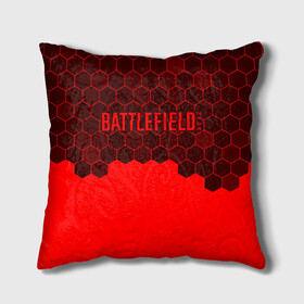 Подушка 3D с принтом Battlefield 2042 - Hexagon в Тюмени, наволочка – 100% полиэстер, наполнитель – холлофайбер (легкий наполнитель, не вызывает аллергию). | состоит из подушки и наволочки. Наволочка на молнии, легко снимается для стирки | Тематика изображения на принте: 2042 | battle | battlefield | fps | game | games | logo | portal | royale | shooter | батлфилд | битва | игра | игры | королевская | лого | портал | соты | шутер