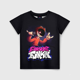 Детская футболка 3D с принтом Friday Night Funkin  Пико в Тюмени, 100% гипоаллергенный полиэфир | прямой крой, круглый вырез горловины, длина до линии бедер, чуть спущенное плечо, ткань немного тянется | fnf | friday night funkin | pico | игра | пико | фридей найт фанкин