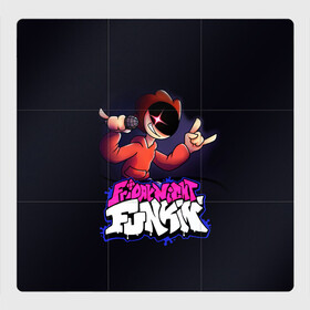 Магнитный плакат 3Х3 с принтом Friday Night Funkin  Пико в Тюмени, Полимерный материал с магнитным слоем | 9 деталей размером 9*9 см | fnf | friday night funkin | pico | игра | пико | фридей найт фанкин