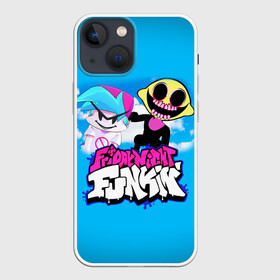 Чехол для iPhone 13 mini с принтом Boyfriend and Monster в Тюмени,  |  | boyfriend | fnf | friday night funkin | monster | бойфренд | игра | монстр | персонажи | фридей найт фанкин