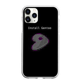 Чехол для iPhone 11 Pro матовый с принтом Install Gentoo в Тюмени, Силикон |  | Тематика изображения на принте: distro | gentoo | linux | programmer | генту | дистибутив | линух | программистам