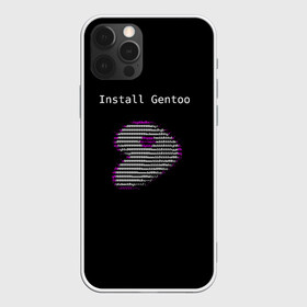 Чехол для iPhone 12 Pro с принтом Install Gentoo в Тюмени, силикон | область печати: задняя сторона чехла, без боковых панелей | distro | gentoo | linux | programmer | генту | дистибутив | линух | программистам