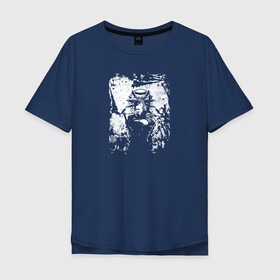 Мужская футболка хлопок Oversize с принтом Wild Hunt в Тюмени, 100% хлопок | свободный крой, круглый ворот, “спинка” длиннее передней части | the witcher 3 | ведьмак | геральт | игра | монстр