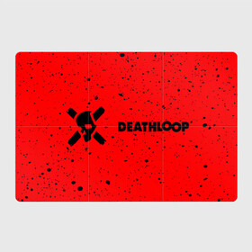 Магнитный плакат 3Х2 с принтом Deathloop - Skull - Paint в Тюмени, Полимерный материал с магнитным слоем | 6 деталей размером 9*9 см | death | deathloop | game | games | loop | paint | skull | брызги | дэслуп | дэт | дэтлуп | знак | игра | игры | краска | лого | луп | мертвая | пелтя | символ