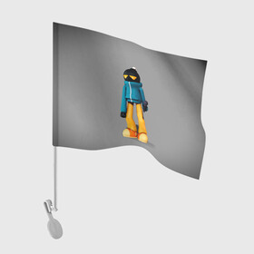 Флаг для автомобиля с принтом Friday Night Funkin Whitty в Тюмени, 100% полиэстер | Размер: 30*21 см | fnf | friday night funkin | whitty | витти | игра | персонажи | фридей найт фанкин