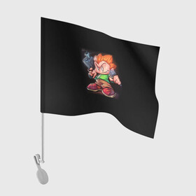 Флаг для автомобиля с принтом Friday Night Funkin Pico в Тюмени, 100% полиэстер | Размер: 30*21 см | fnf | friday night funkin | pico | игра | персонажи | пико | фридей найт фанкин