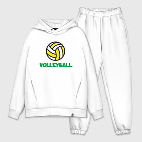 Мужской костюм хлопок OVERSIZE с принтом Game Volleyball в Тюмени,  |  | ball | beach | game | sport | volley | volleyball | волейбол | волейболист | волейболистка | гол | игра | игрок | мяч | площадка | пляж | пляжный | победа | сетка | спорт | тренер | чемпион