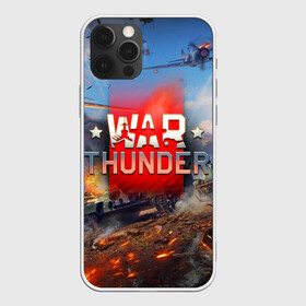 Чехол для iPhone 12 Pro с принтом WAR THUNDER / ВАР ТАНДЕР  в Тюмени, силикон | область печати: задняя сторона чехла, без боковых панелей | Тематика изображения на принте: game | war thunder | warthunder | world of tanks | wot | вар тандер | война | вот | игры | корабли | мир танков. | онлайн игра | самолеты | танки