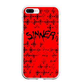 Чехол для iPhone 7Plus/8 Plus матовый с принтом FAR CRY 5 SINNER / ГРЕШНИК в Тюмени, Силикон | Область печати: задняя сторона чехла, без боковых панелей | Тематика изображения на принте: far cry | sinner | ubisoft | врата эдема | грешник | иосиф сид | монтана | секта | сектанты | символ | фар край | юбисофт