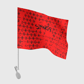 Флаг для автомобиля с принтом FAR CRY 5 SINNER / ГРЕШНИК в Тюмени, 100% полиэстер | Размер: 30*21 см | far cry | sinner | ubisoft | врата эдема | грешник | иосиф сид | монтана | секта | сектанты | символ | фар край | юбисофт