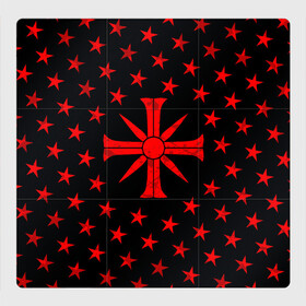 Магнитный плакат 3Х3 с принтом FAR CRY 5 SINNER СЕКТА в Тюмени, Полимерный материал с магнитным слоем | 9 деталей размером 9*9 см | far cry | sinner | ubisoft | врата эдема | грешник | иосиф сид | монтана | секта | сектанты | символ | фар край | юбисофт