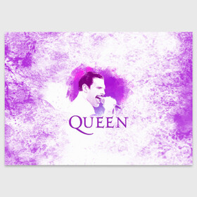 Поздравительная открытка с принтом Freddie Mercury | Queen (Z) в Тюмени, 100% бумага | плотность бумаги 280 г/м2, матовая, на обратной стороне линовка и место для марки
 | freddie mercury | music | queen | брайан мэй | глэм рок | джон дикон | квин | королева | музыка | поп рок | роджер тейлор | фредди меркьюри | хард рок