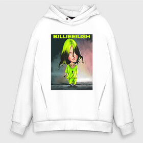 Мужское худи Oversize хлопок с принтом BILLIE EILISH | БИЛЛИ АЙЛИШ (Z) в Тюмени, френч-терри — 70% хлопок, 30% полиэстер. Мягкий теплый начес внутри —100% хлопок | боковые карманы, эластичные манжеты и нижняя кромка, капюшон на магнитной кнопке | be | billie | billie eilish | blohsh | ghoul | айлиш | билли | билли айлиш | бэрд | пайрат | пайрат бэрд