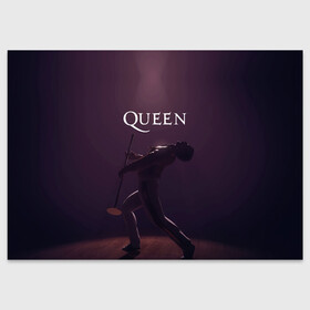 Поздравительная открытка с принтом Freddie Mercury | Queen (Z) в Тюмени, 100% бумага | плотность бумаги 280 г/м2, матовая, на обратной стороне линовка и место для марки
 | freddie mercury | music | queen | брайан мэй | глэм рок | джон дикон | квин | королева | музыка | поп рок | роджер тейлор | фредди | фредди меркьюри | фреди | хард рок