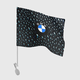 Флаг для автомобиля с принтом BMW Collection Storm в Тюмени, 100% полиэстер | Размер: 30*21 см | auto | bmw | car | motor | sport | sport car | авто | авто бренды | бмв | вода | дождь | капли | машина | спорт | спорт кар
