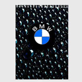 Скетчбук с принтом BMW Collection Storm в Тюмени, 100% бумага
 | 48 листов, плотность листов — 100 г/м2, плотность картонной обложки — 250 г/м2. Листы скреплены сверху удобной пружинной спиралью | auto | bmw | car | motor | sport | sport car | авто | авто бренды | бмв | вода | дождь | капли | машина | спорт | спорт кар