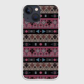 Чехол для iPhone 13 mini с принтом Этнический полосатый орнамент в Тюмени,  |  | абстрактный | африканский узор | геометрический узор | орнамент | полосы | текстура | шаблон