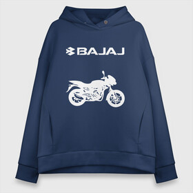 Женское худи Oversize хлопок с принтом BAJAJ / БАДЖАДЖ / MOTOSPORT в Тюмени, френч-терри — 70% хлопок, 30% полиэстер. Мягкий теплый начес внутри —100% хлопок | боковые карманы, эластичные манжеты и нижняя кромка, капюшон на магнитной кнопке | avenger. | bajaj | boxer | dominar | motorcycle | motosport | pulsar | racing | speed | sport | баджадж | байк | гонки | двигатель | мото | мотокросс | мотоспорт | мототриал | мотоцикл | скорость | спорт