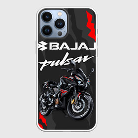 Чехол для iPhone 13 Pro Max с принтом BAJAJ PULSAR   БАДЖАДЖ ПУЛЬСАР в Тюмени,  |  | avenger. | bajaj | boxer | dominar | motorcycle | motosport | pulsar | racing | speed | sport | баджадж | байк | гонки | двигатель | мото | мотокросс | мотоспорт | мототриал | мотоцикл | скорость | спорт