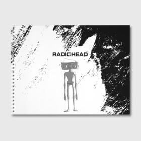 Альбом для рисования с принтом Radiohead | Радиохед (Z) в Тюмени, 100% бумага
 | матовая бумага, плотность 200 мг. | radiohead | thomas edward yorke | альтернативный рок | арт рок | джонни гринвуд | инди рок | колин гринвуд | том йорк | фил селуэй | эд о’брайен | экспериментальный рок | электронная музыка