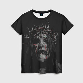Женская футболка 3D с принтом Joey Jordison в Тюмени, 100% полиэфир ( синтетическое хлопкоподобное полотно) | прямой крой, круглый вырез горловины, длина до линии бедер | alternative | metall | music | rock | slipknot | slipnot | альтернатива | металл | музыка | рок | слипкнот | слипнот