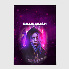 Постер с принтом BILLIE EILISH | GLITCH (Z) в Тюмени, 100% бумага
 | бумага, плотность 150 мг. Матовая, но за счет высокого коэффициента гладкости имеет небольшой блеск и дает на свету блики, но в отличии от глянцевой бумаги не покрыта лаком | be | billie | billie eilish | blohsh | ghoul | glitch | айлиш | билли | билли айлиш | бэрд | глитч | пайрат | пайрат бэрд