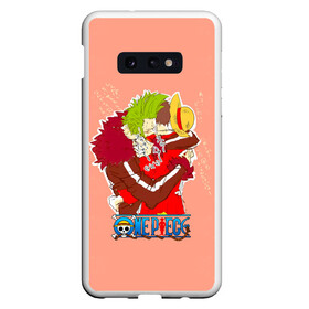 Чехол для Samsung S10E с принтом Бартоломео и Луффи One Piece в Тюмени, Силикон | Область печати: задняя сторона чехла, без боковых панелей | anime | bartolomeo | manga | monkey d. luffy | one piece | альфаромео | аниме | бартоломео | большой куш | ван пис | вон пис | каннибал | капитан | клуб барто | луси | луфи | луффи | манга | манки д. луффи | мугивара | пират