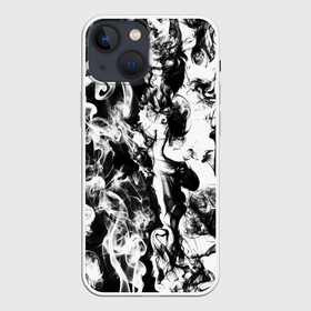 Чехол для iPhone 13 mini с принтом Dead water 3D. Мертвая вода 3Д в Тюмени,  |  | 3d | 3д | dead | fire | flame | flames | pattern | water | whater | белый | вода | дым | дымка | камуфляж | ликвид | мертвая вода | огонь | паттерн | пламя | снег | текстура | черно белый | черный