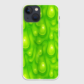 Чехол для iPhone 13 mini с принтом СЛИЗЬ   SLIME   ТЕКСТУРА в Тюмени,  |  | pattern | slime | желе | жидкость | зеленый | мерзко. | слизь | сопли | текстура | узор