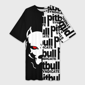 Платье-футболка 3D с принтом PITBULL SYNDICATE   ПИТБУДЬ в Тюмени,  |  | Тематика изображения на принте: games. | pitbull syndicate | игры | питбудь синдикат | питбуль | разработчик игр | собака | эрик давидыч