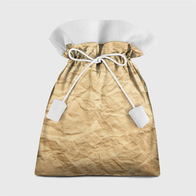 Подарочный 3D мешок с принтом БУМАЖНАЯ ТЕКСТУРА в Тюмени, 100% полиэстер | Размер: 29*39 см | grey | papper | texture | бумага | картон | лист | мятая | паттерн | сгибы | серый | текстура | упаковка