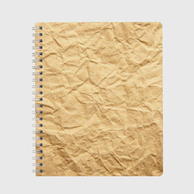 Тетрадь с принтом БУМАЖНАЯ ТЕКСТУРА в Тюмени, 100% бумага | 48 листов, плотность листов — 60 г/м2, плотность картонной обложки — 250 г/м2. Листы скреплены сбоку удобной пружинной спиралью. Уголки страниц и обложки скругленные. Цвет линий — светло-серый
 | grey | papper | texture | бумага | картон | лист | мятая | паттерн | сгибы | серый | текстура | упаковка