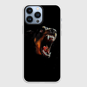 Чехол для iPhone 13 Pro Max с принтом РОТВЕЙЛЕР в Тюмени,  |  | Тематика изображения на принте: animal | dog | evil | fury | домашние | животные | звери | злой | зубы | клыки | пасть | пес | ротвейлер | собака | ярость