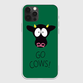 Чехол для iPhone 12 Pro Max с принтом Go Cows в Тюмени, Силикон |  | cow | south park | sport | коровы | мульт | мультфильм | спорт | южный парк