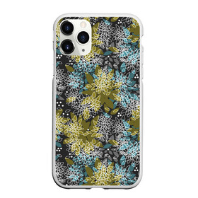 Чехол для iPhone 11 Pro матовый с принтом Черно оливковый цветочный  в Тюмени, Силикон |  | Тематика изображения на принте: абстрактный | детский | молодежный | популярный | современный | текстура | узор | цветочный