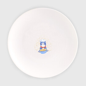 Тарелка с принтом Котик-повар в Тюмени, фарфор | диаметр - 210 мм
диаметр для нанесения принта - 120 мм | Тематика изображения на принте: арт | кот | котик | кошка | макароны | паста | повар | рисунок | спагетти